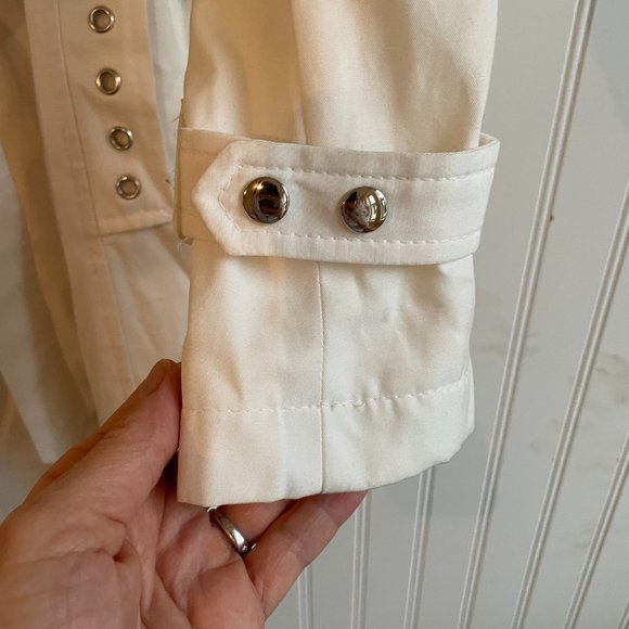 Via Spiga Trench Color: Pearl Size: XS - Picture 6 of 10